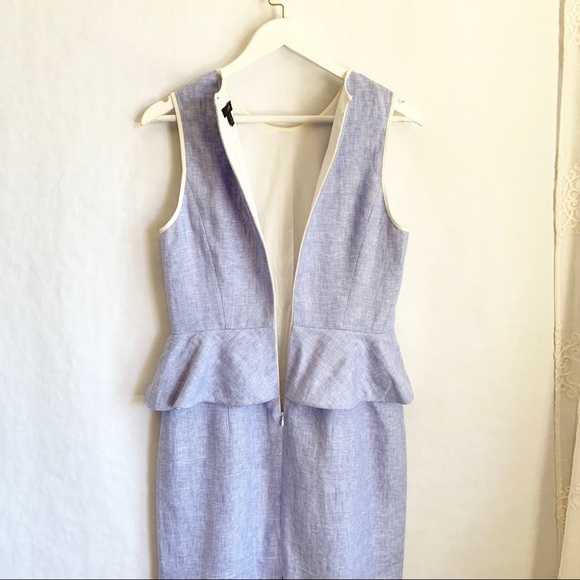 J. CREW Peplum Linen Sheath Dress - Picture 6 of 8